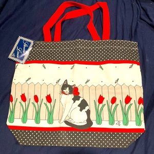 Vintage Retro Cat Tote Bag